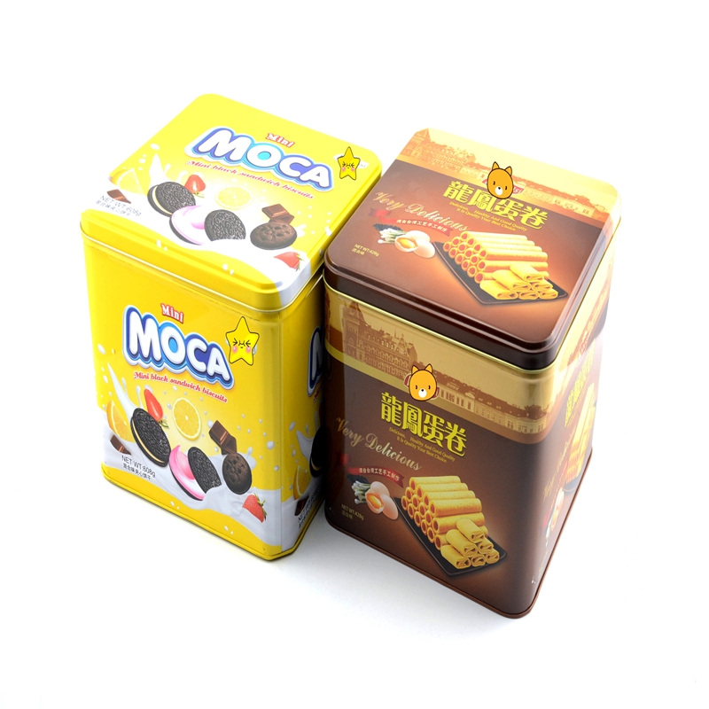 Trusă de carton pătrată pentru cookie pătrată, cutie de carton pentru ambalare biscuit